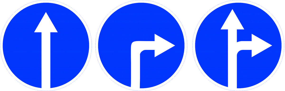 Знак со стрелкой на синем фоне. Дорожный знак прямо. Дорожный знак движение прямо. Знак движение направо. Знак движение прямо или направо.