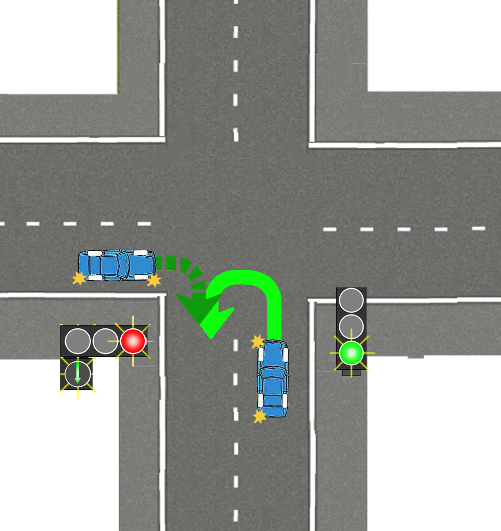 Движение во встречном направлении. ПДД поворот налево и разворот. ПДД разворот на перекрестке со светофором. Траектория разворота на перекрестке ПДД. ПДД разворот на перекрестке со светофором со стрелкой.