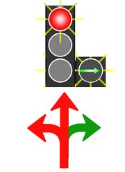 Что такое светофор с белыми кругами? Как экипировать??? Остановитесь у белого кольца, можно ли перед ними уступить дорогу